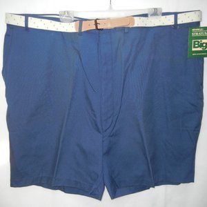 NEW! Vintage Mens Big Sz 50 Stratum Shorts Belted Flat Front Pockets Casual NWT